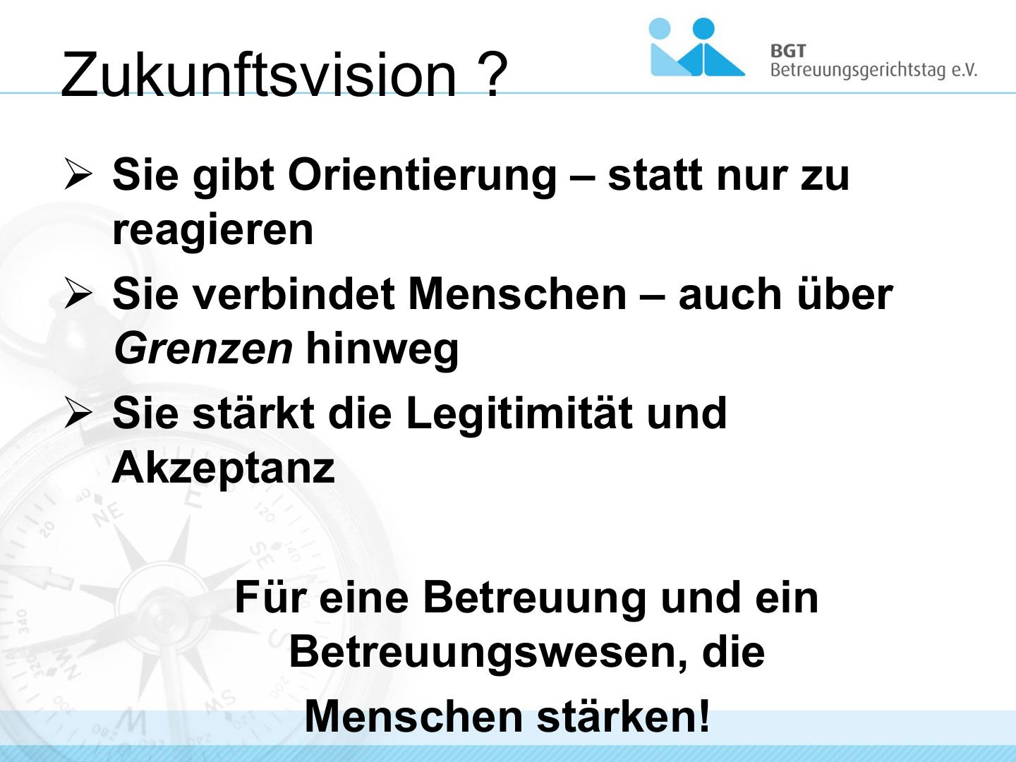 Prof. Brosey Quo Vadis - Zukunftsvision Betreuungsbehörde S.6